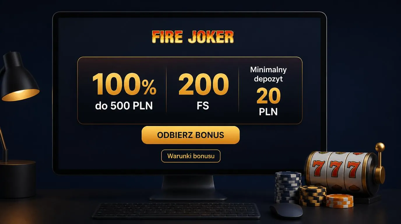 Panel bonusu powitalnego z ofertą 100% do 500 PLN, 200 FS i minimalnym depozytem 20 PLN